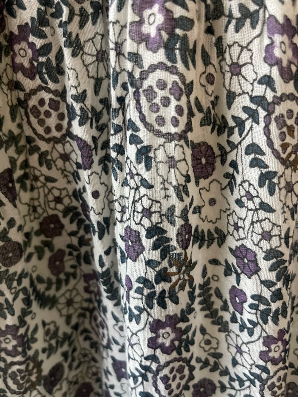 PPLA Cotton Paisley Maxi Dress Small Boho Beach Vacation Summer Resort Flowy - Picture 3 of 6